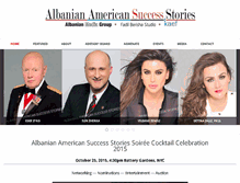 Tablet Screenshot of albaniansuccessstories.com